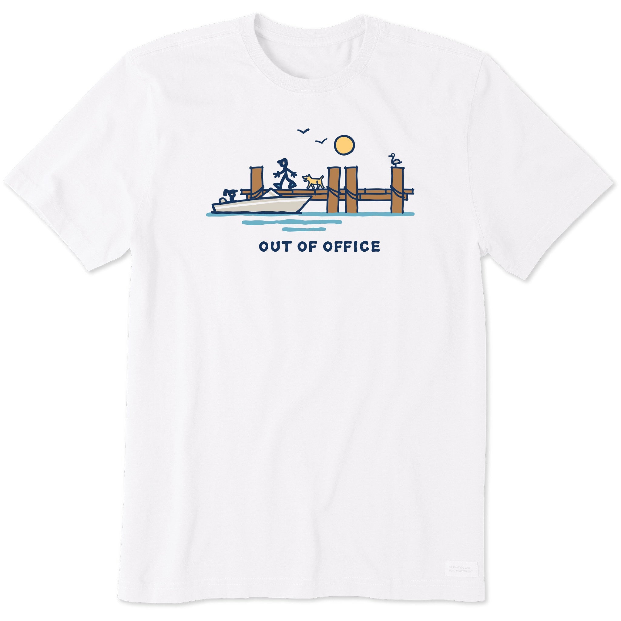 Men's Dock Lake Out of Office Short Sleeve Crusher Tee
