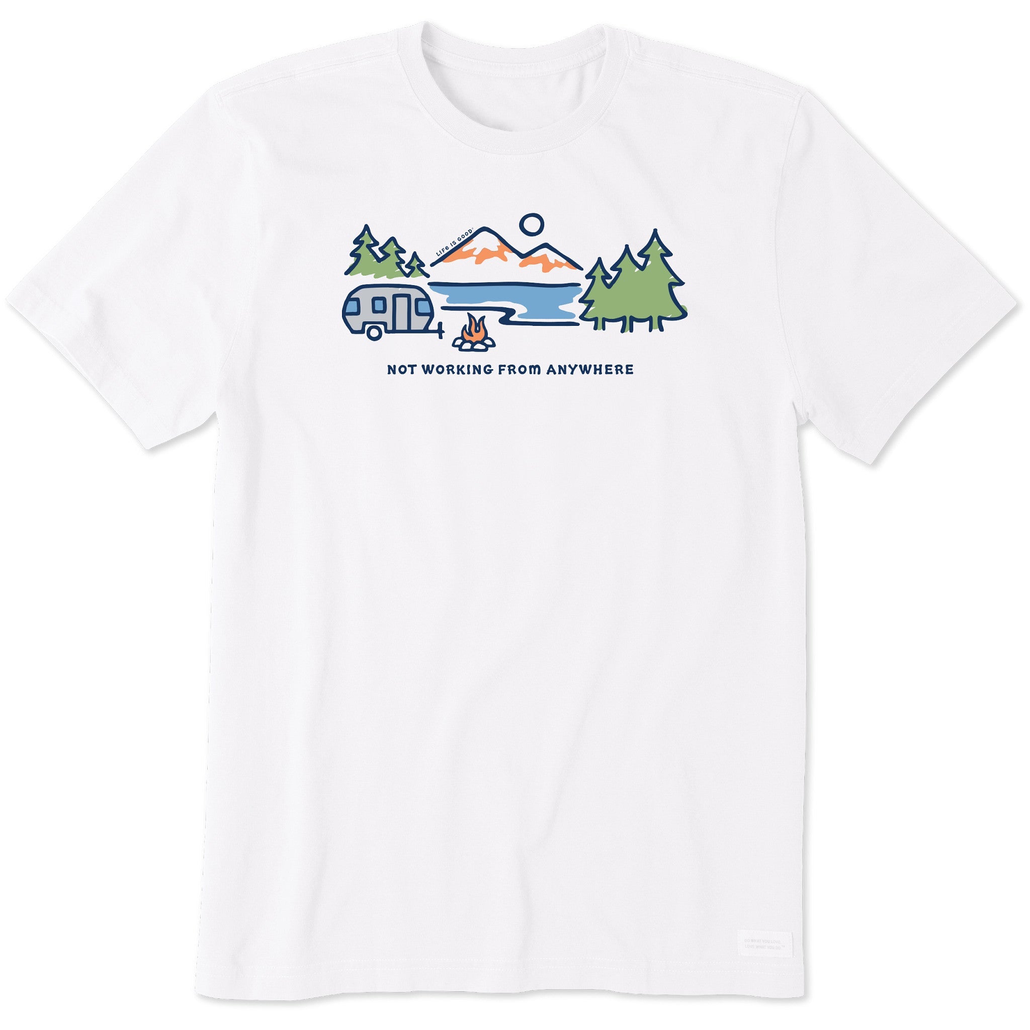 Men's Lakeside Camper Not Working Short Sleeve Crusher Tee