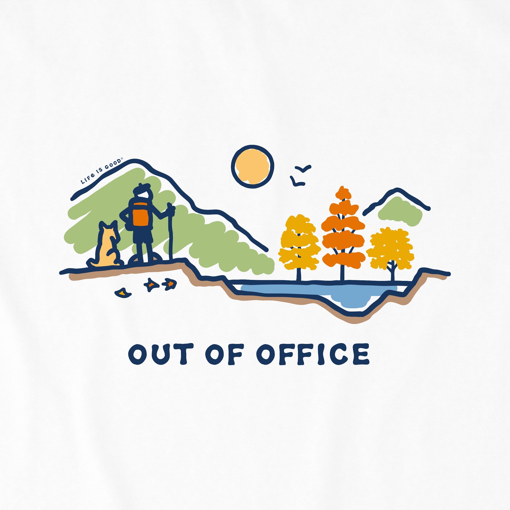 Men's Jake Fall Vista Out of Office Short Sleeve Crusher Tee
