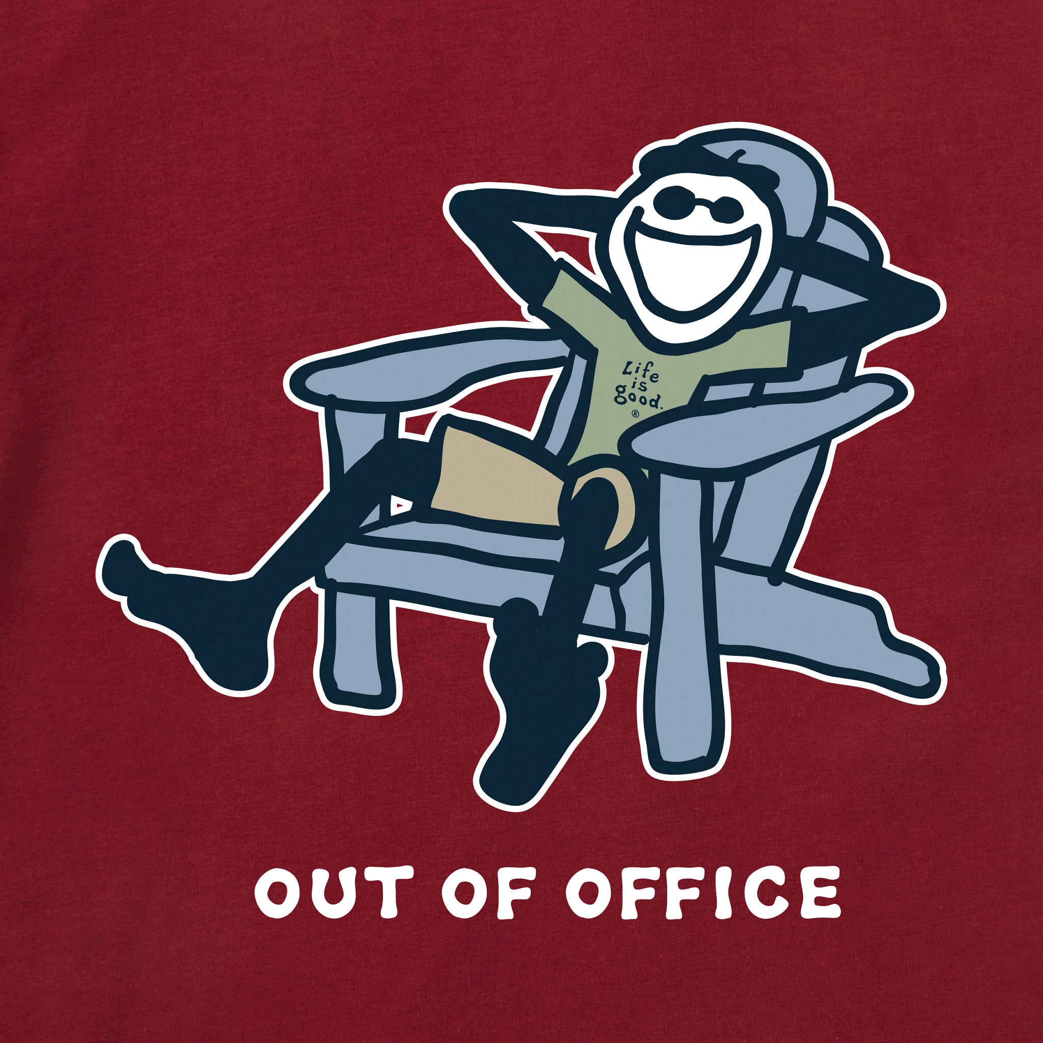 Men's Jake Adirondack Out of Office Short Sleeve Crusher Tee