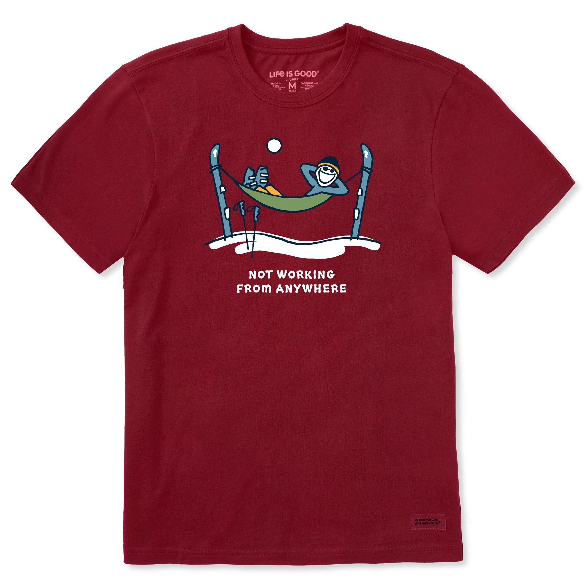 Men's Jake Ski Hammock Not Working Short Sleeve Crusher Tee