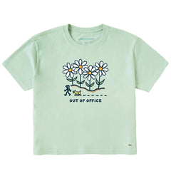 Women's Daisy Hike Out of Office Short Sleeve Crusher Boxy Tee
