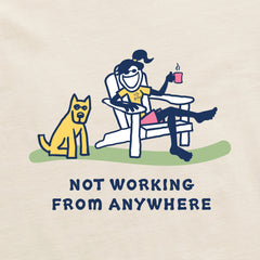 Women's Jackie and Rocket Coffee Not Working Short Sleeve Crusher Boxy Tee