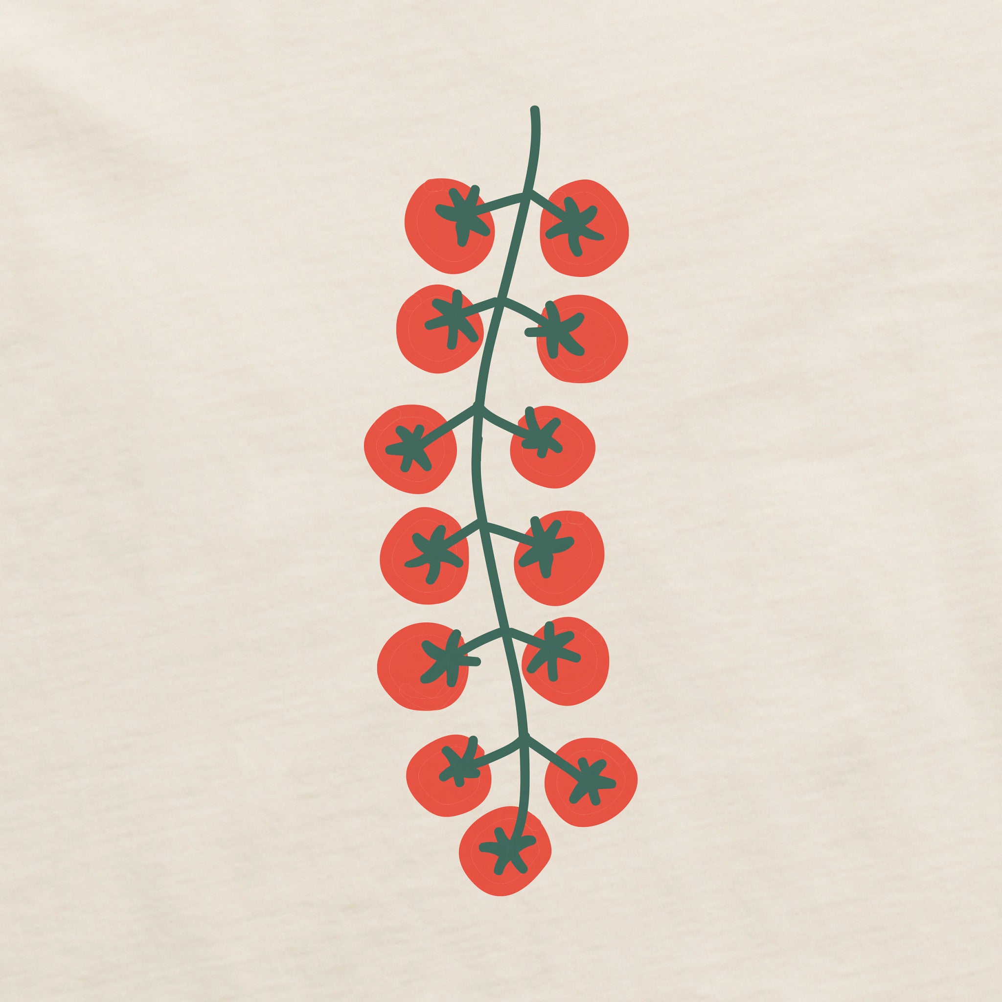 Women's Cherry Tomatoes Long Sleeve Crusher Boxy Tee