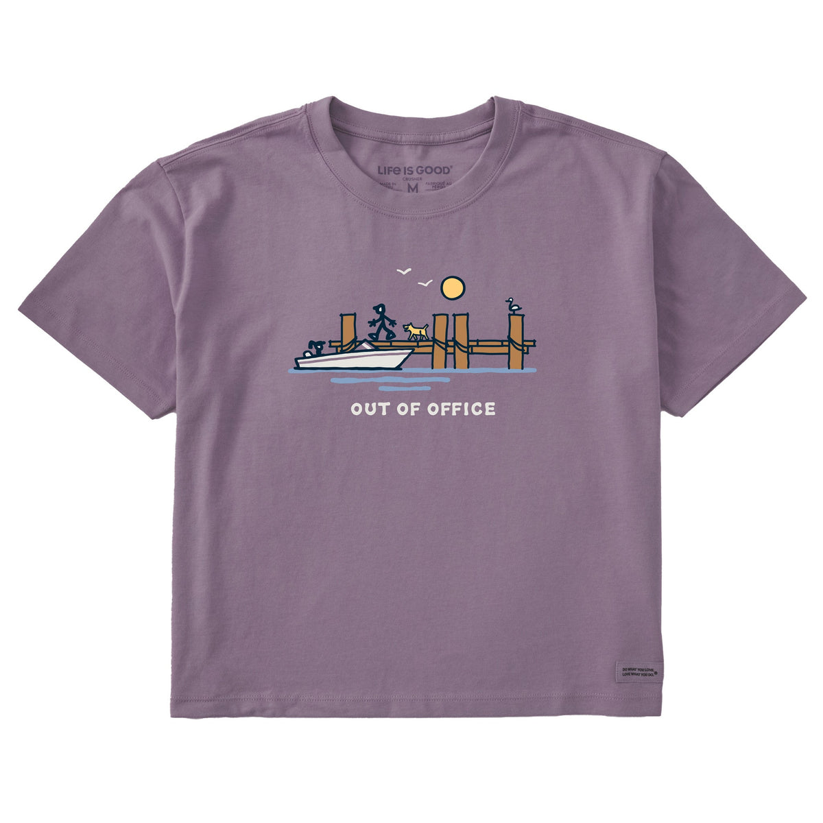 Women's Dock Lake Out of Office Short Sleeve Crusher Boxy Tee