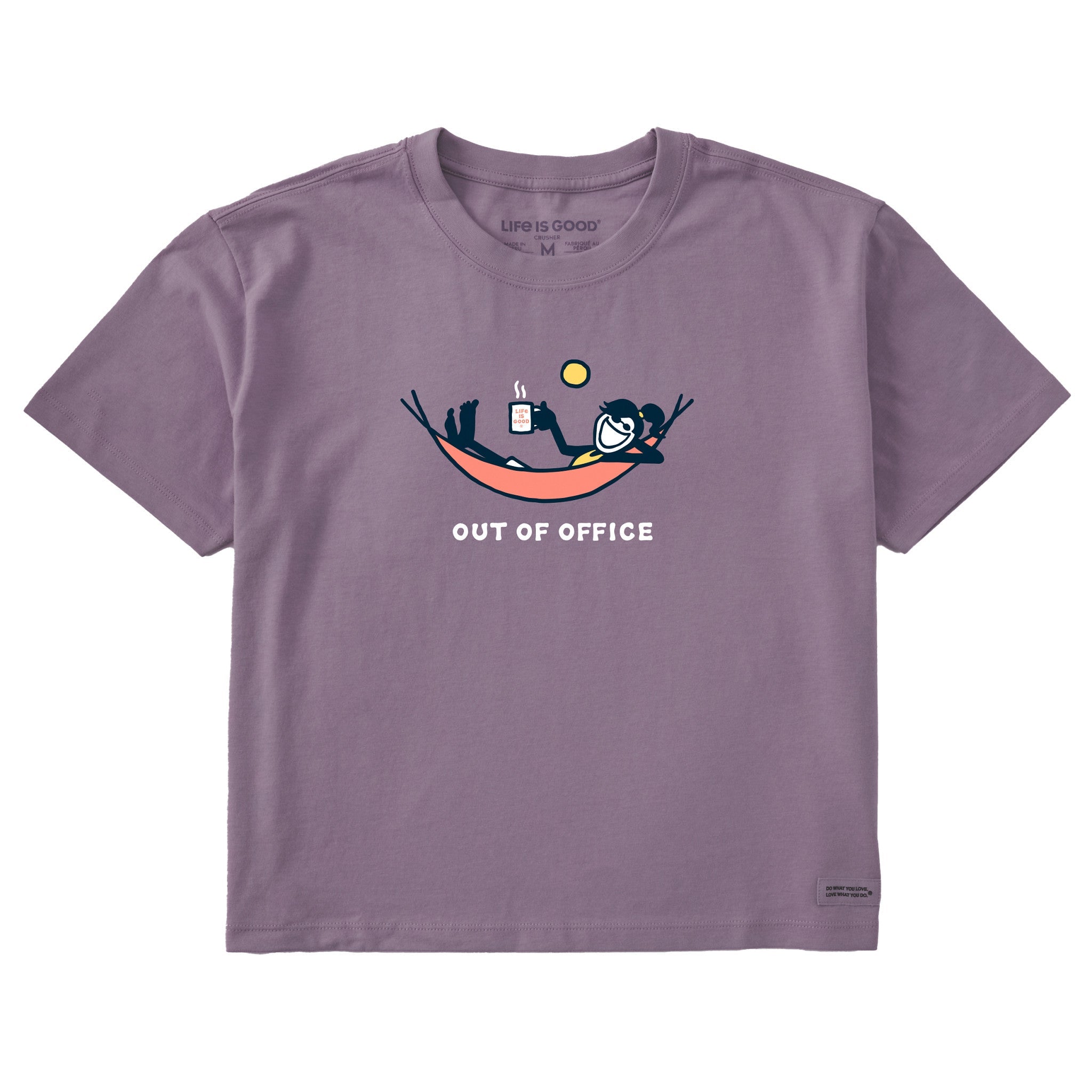 Women's Jackie Hammock Out of Office Short Sleeve Crusher Boxy Tee