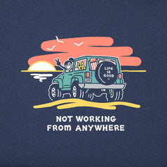 Women's Jackie and Rocket 4x4 Not Working Short Sleeve Crusher Boxy Tee
