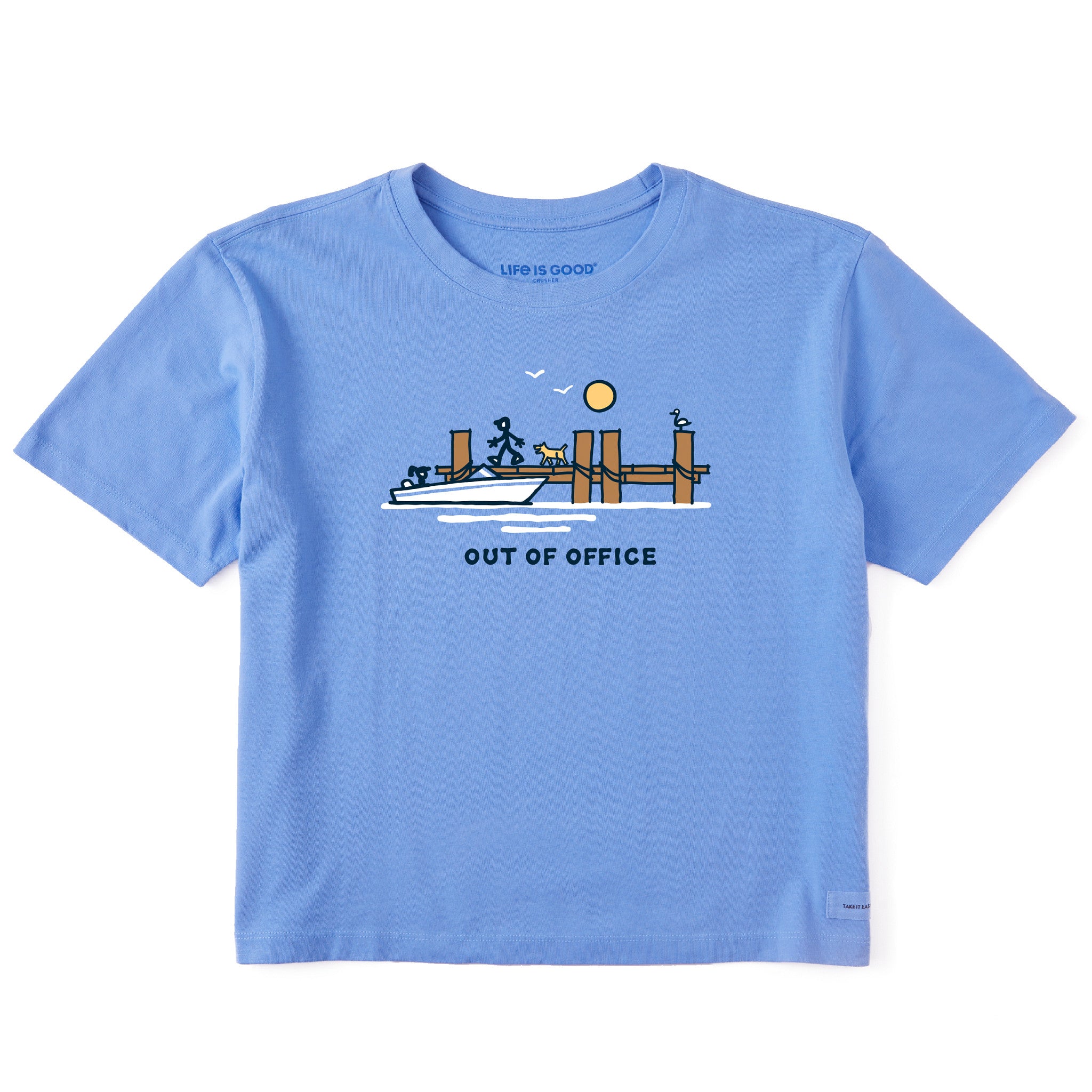 Women's Dock Lake Out of Office Short Sleeve Crusher Boxy Tee