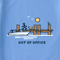 Women's Dock Lake Out of Office Short Sleeve Crusher Boxy Tee