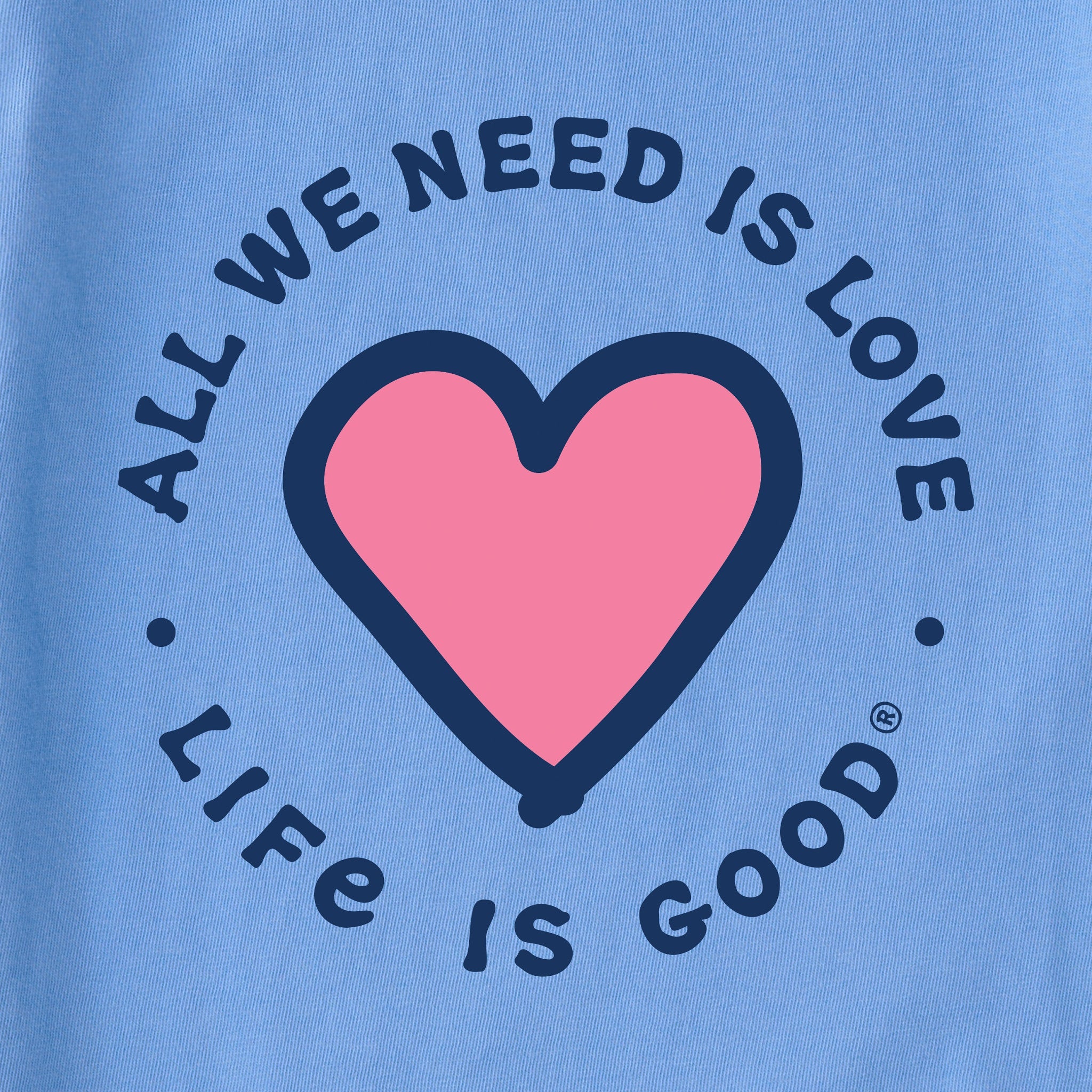 Women's Heart All We Need Short Sleeve Crusher Boxy Tee