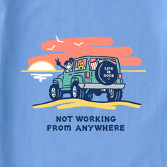 Women's Jackie and Rocket 4x4 Not Working Short Sleeve Crusher Boxy Tee
