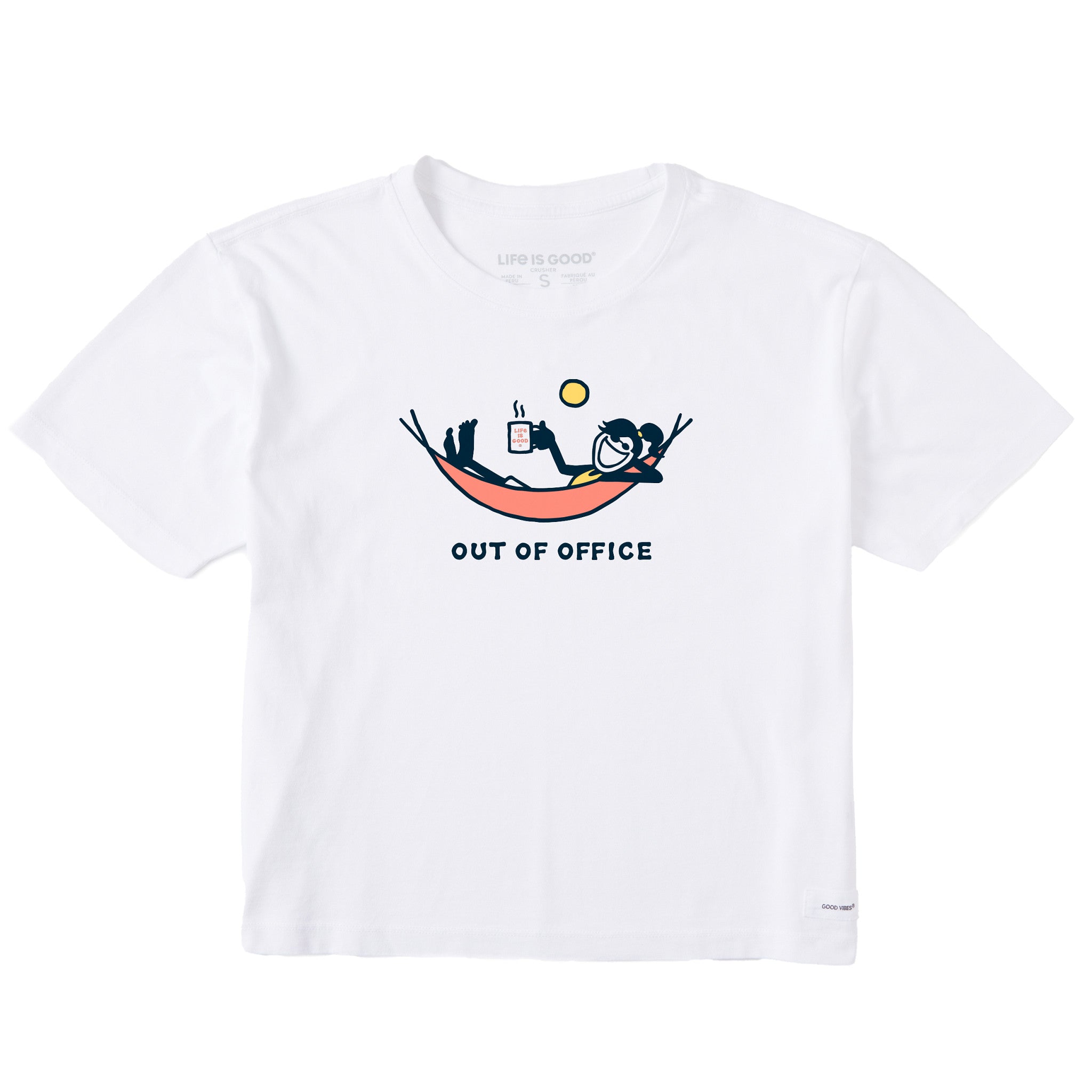 Women's Jackie Hammock Out of Office Short Sleeve Crusher Boxy Tee