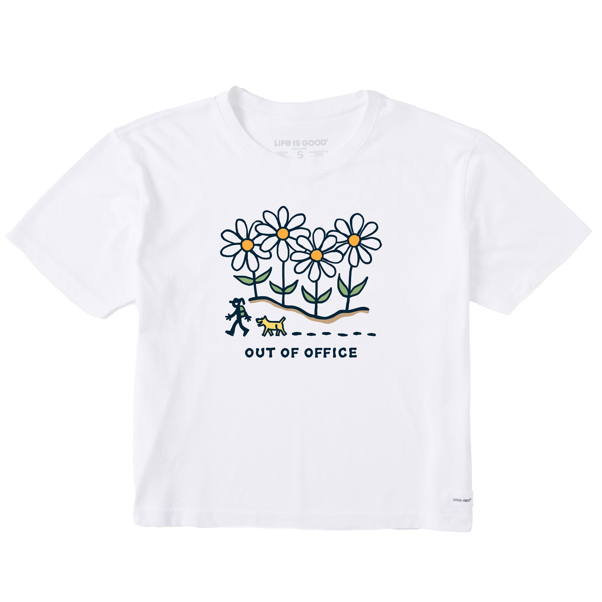 Women's Daisy Hike Out of Office Short Sleeve Crusher Boxy Tee