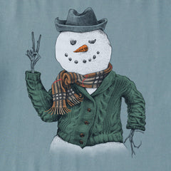 Men's Sweater Snowman Long Sleeve Crusher Tee