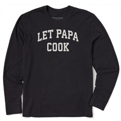 Men's Let Papa Cook Arch Long Sleeve Crusher Tee