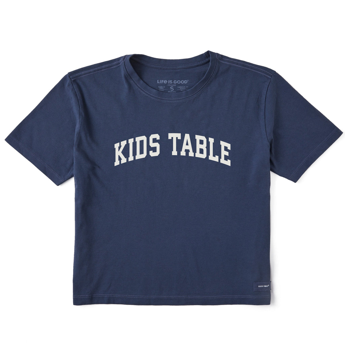 Women's Kids Table Arch Short Sleeve Crusher Boxy Tee