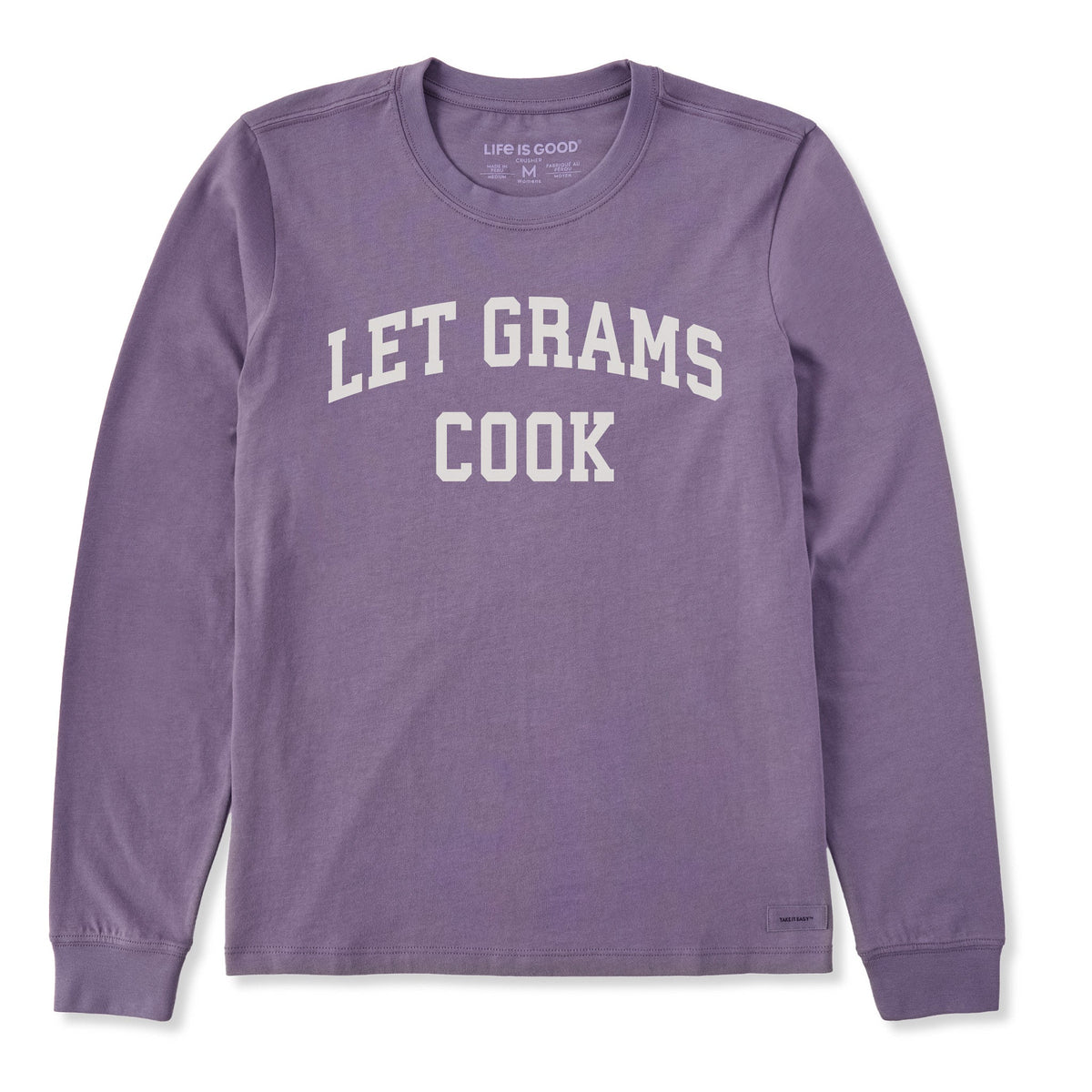 Women's Let Grams Cook Arch Long Sleeve Crusher Tee