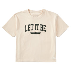 Women's Let it Be Arch Short Sleeve Crusher Boxy Tee