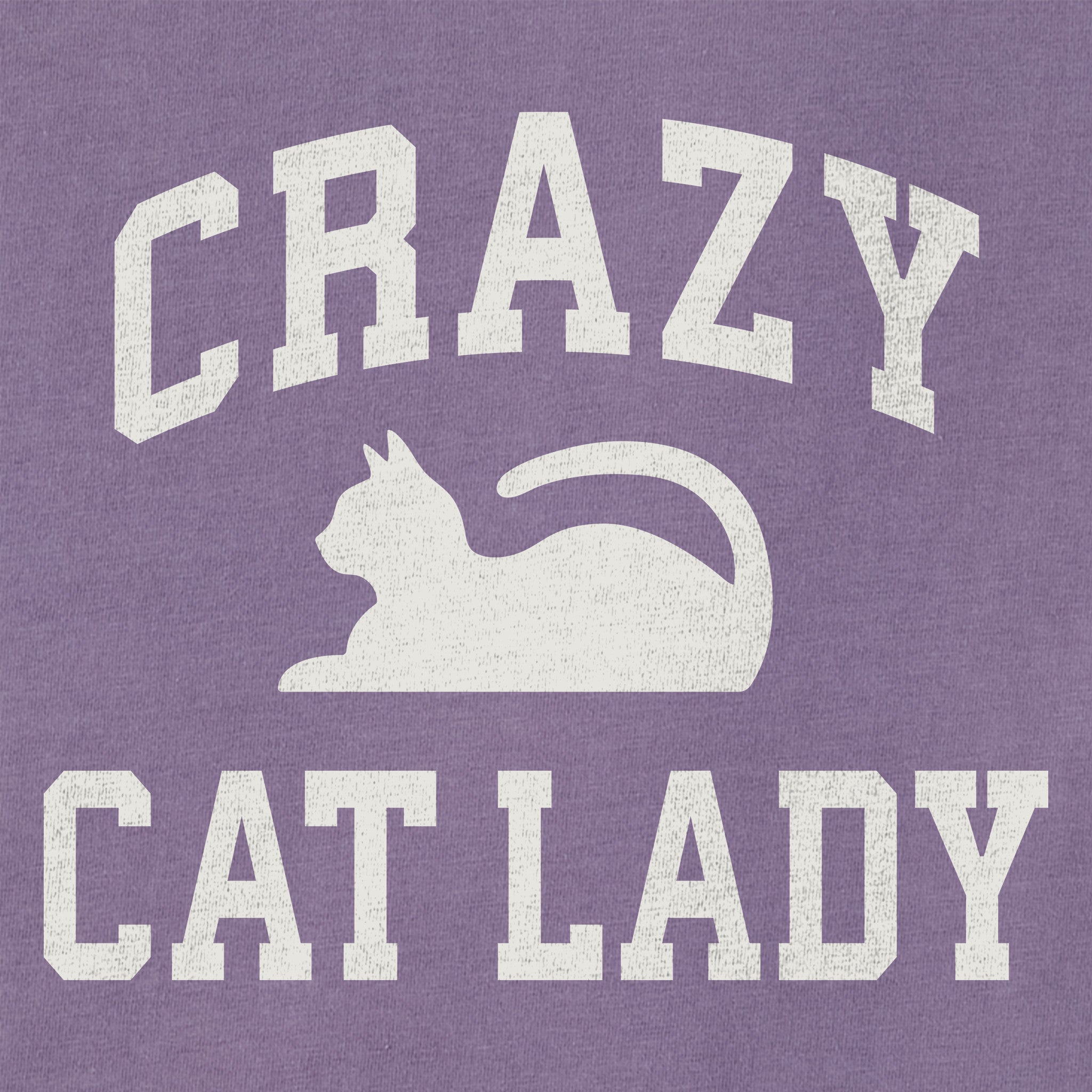 Women's Crazy Cat Lady Arch Long Sleeve Crusher Tee