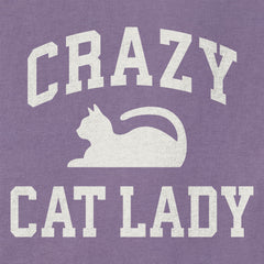 Women's Crazy Cat Lady Arch Long Sleeve Crusher Tee