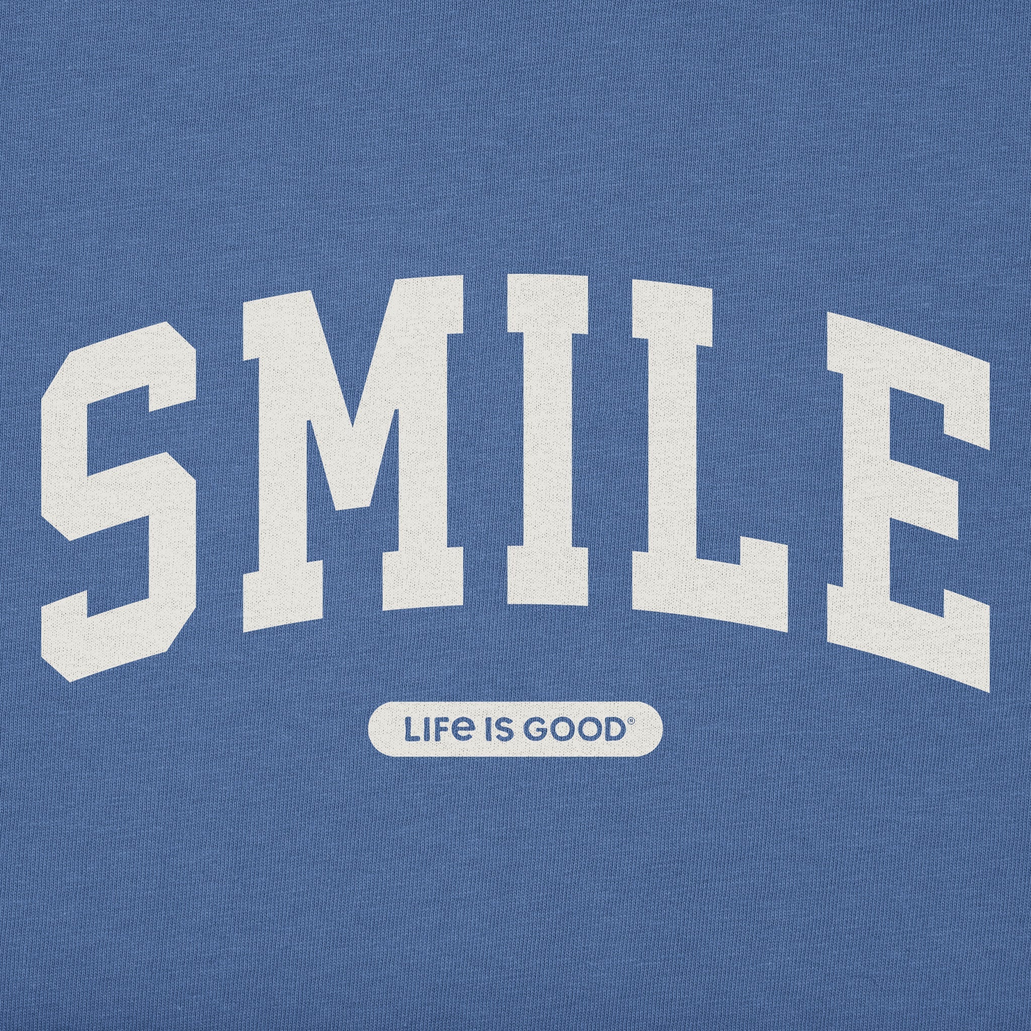 Men's Smile Arch Long Sleeve Crusher Tee
