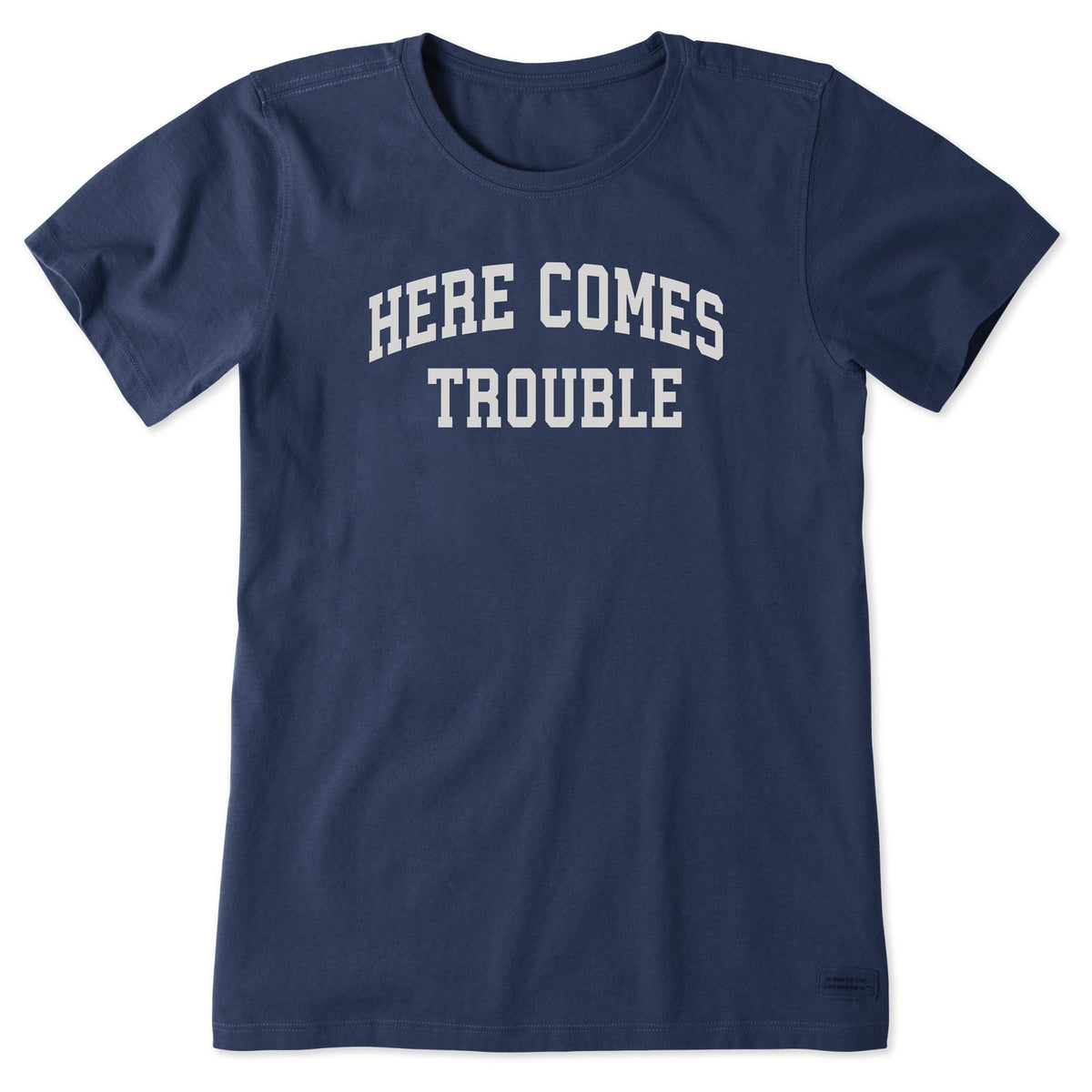 Women's Here Comes Trouble Arch Short Sleeve Crusher Tee