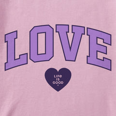 Kids Love Arch Long Sleeve Crusher Tee