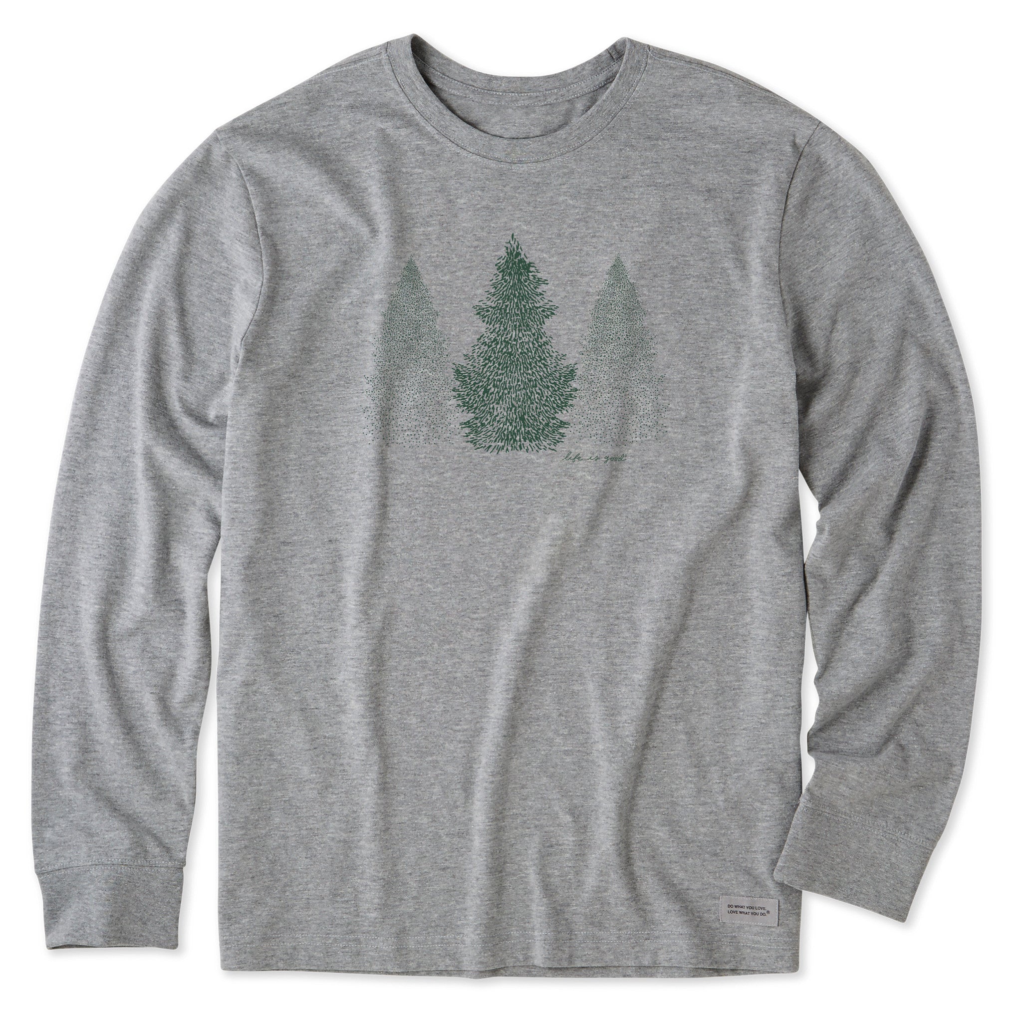 Men's Pine Trio Long Sleeve Crusher Tee