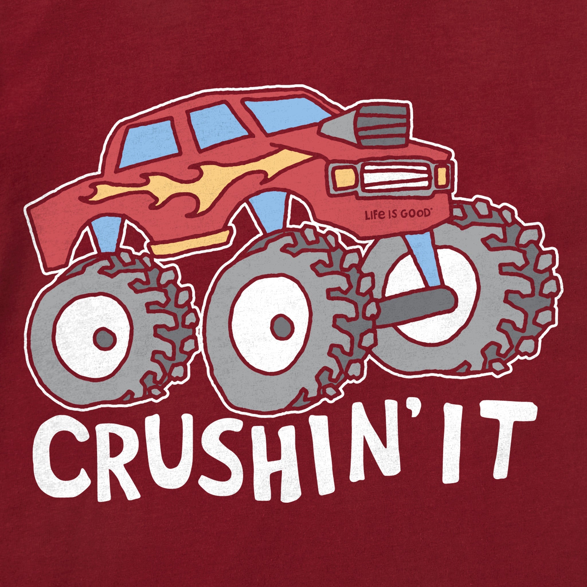 Toddler Crushin It Truck Short Sleeve Crusher Tee