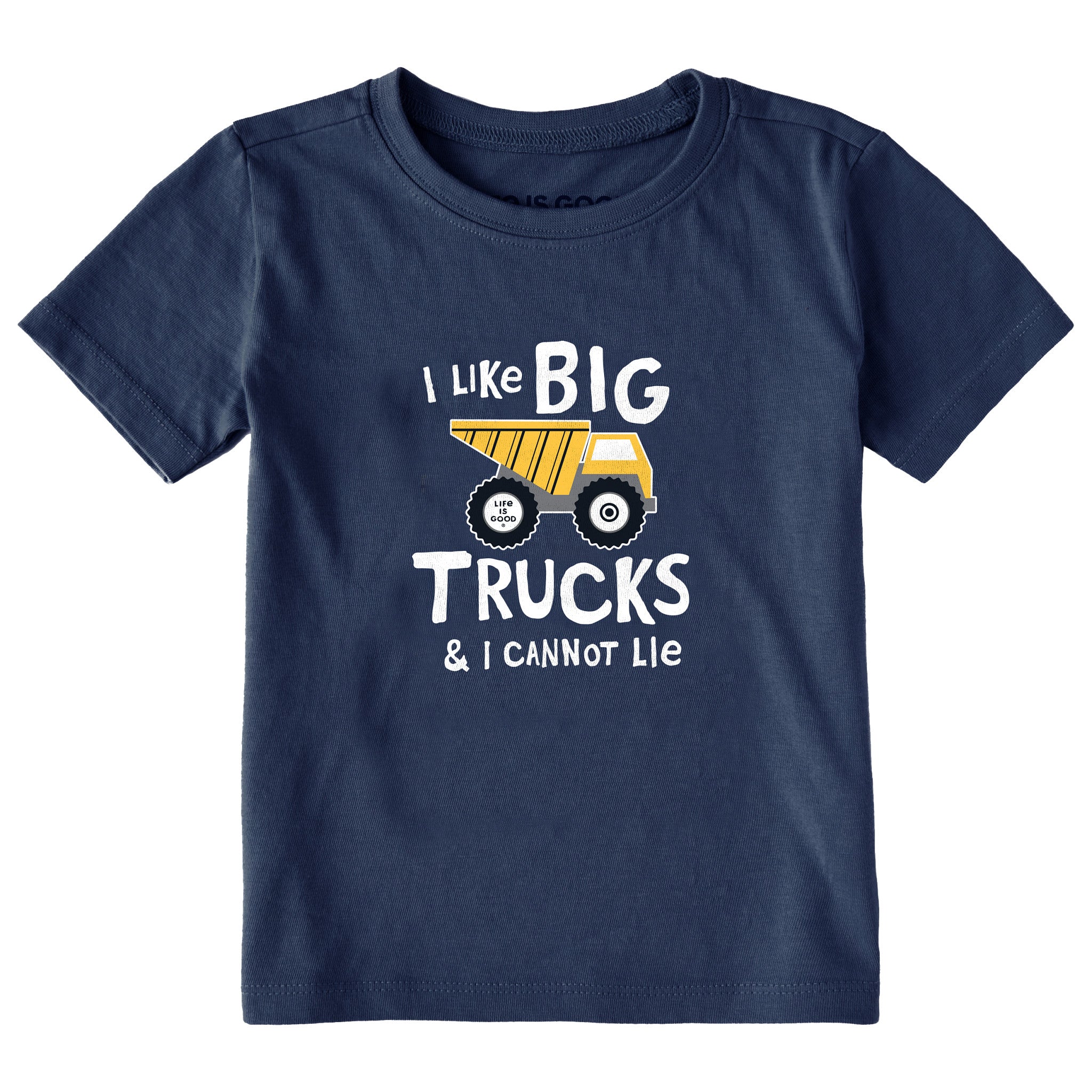 Toddler I Like Big Trucks Short Sleeve Crusher Tee