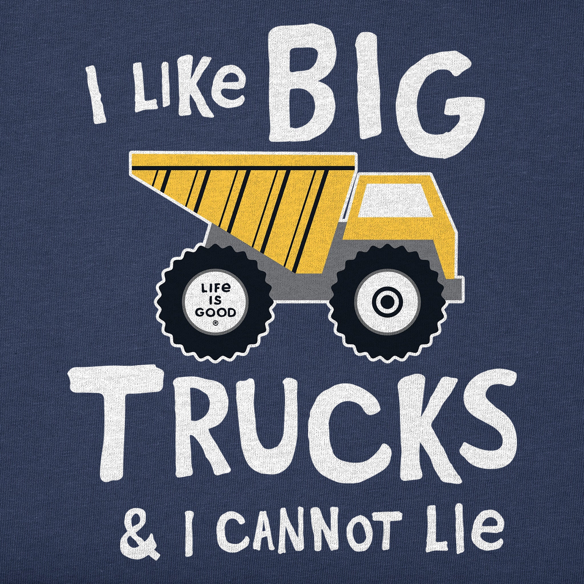 Toddler I Like Big Trucks Short Sleeve Crusher Tee