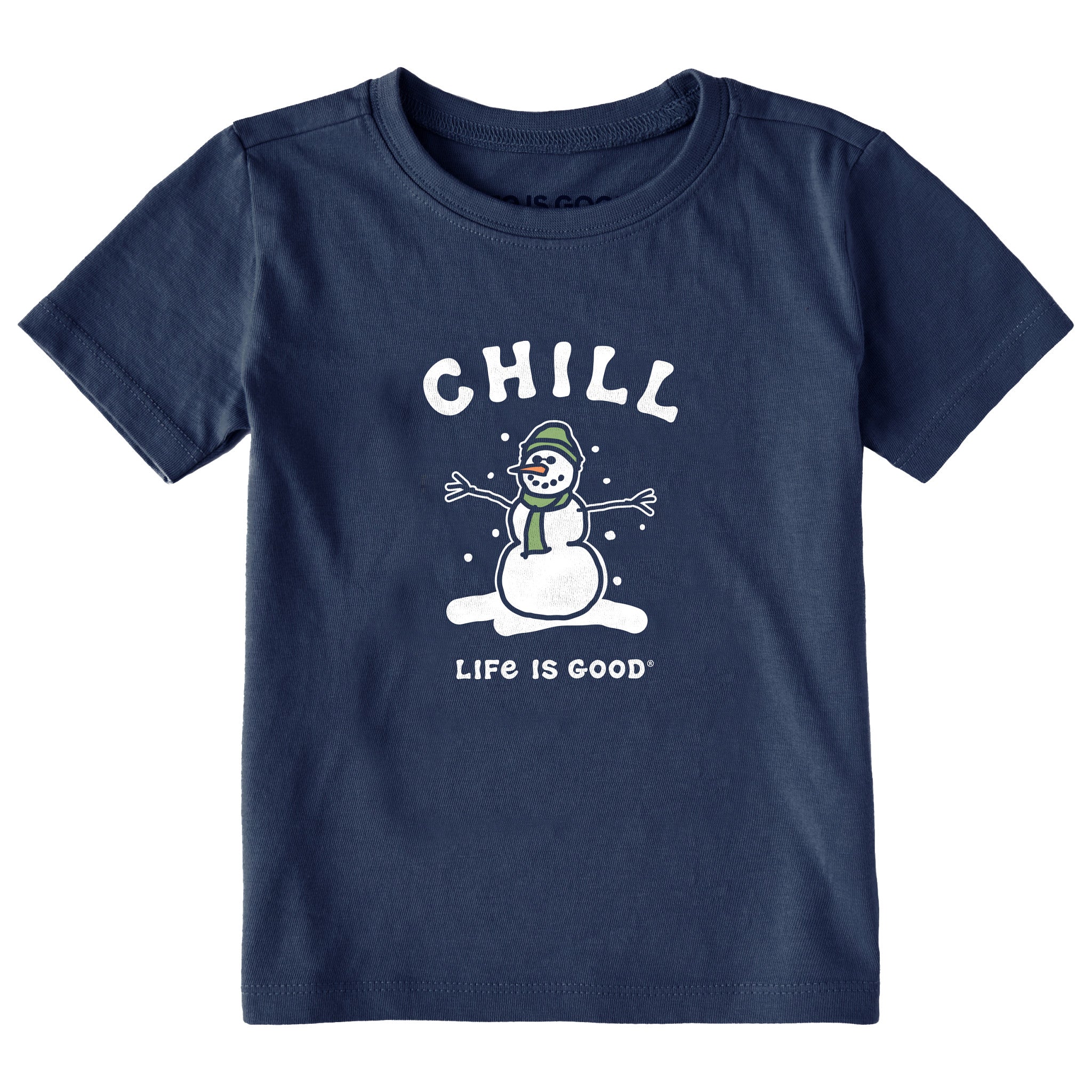 Toddler Chill Snowman Short Sleeve Crusher Tee