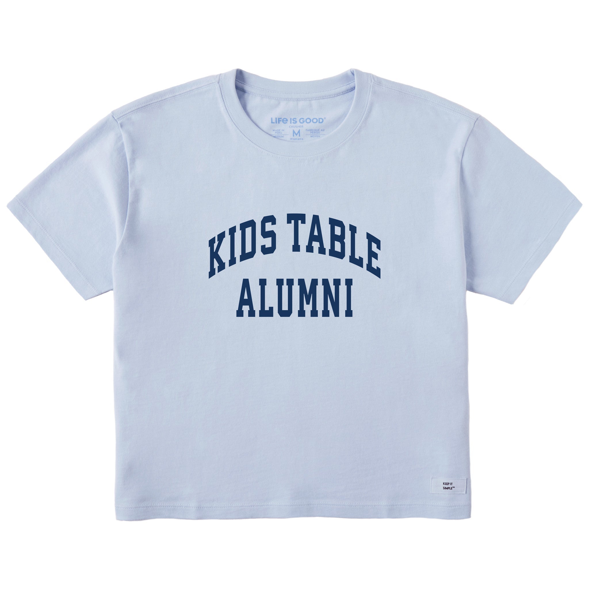 Women's Kids Table Alumni Arch Short Sleeve Crusher Boxy Tee