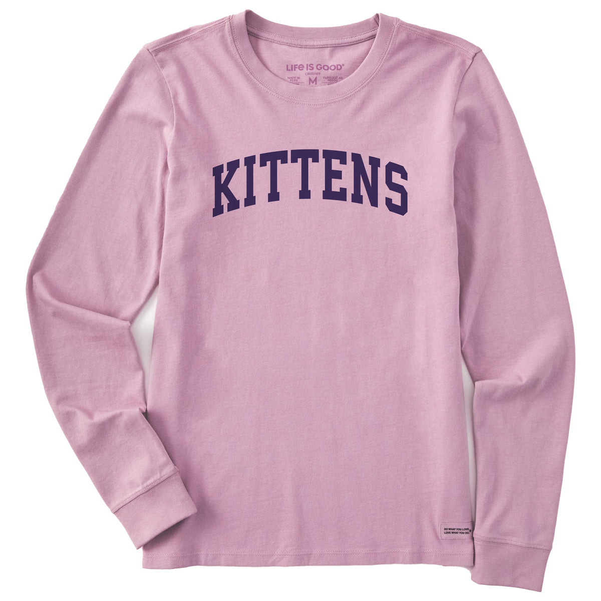Women's Kittens Arch Long Sleeve Crusher Tee