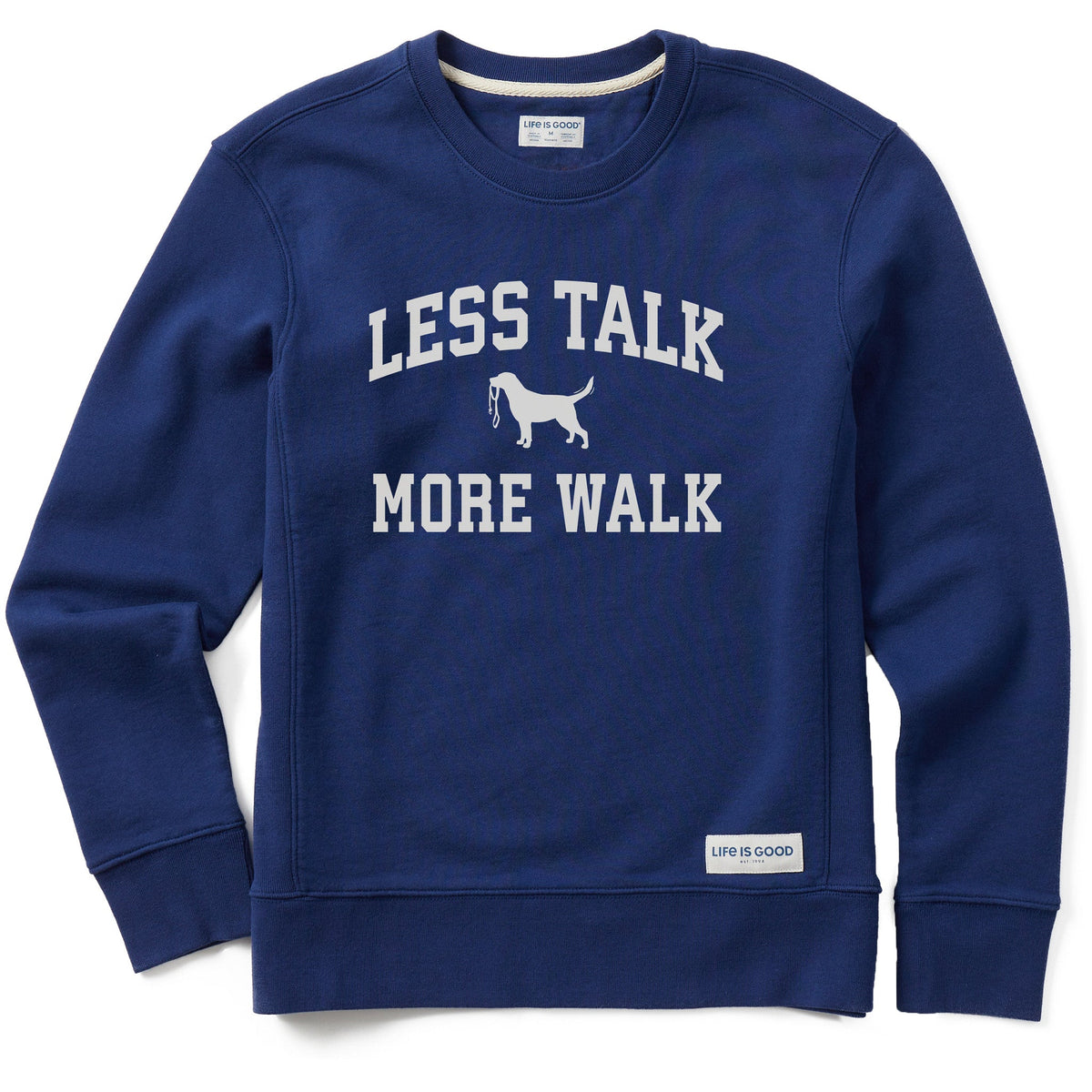 Women's Less Talk More Walk Arch Simply True Fleece Crew