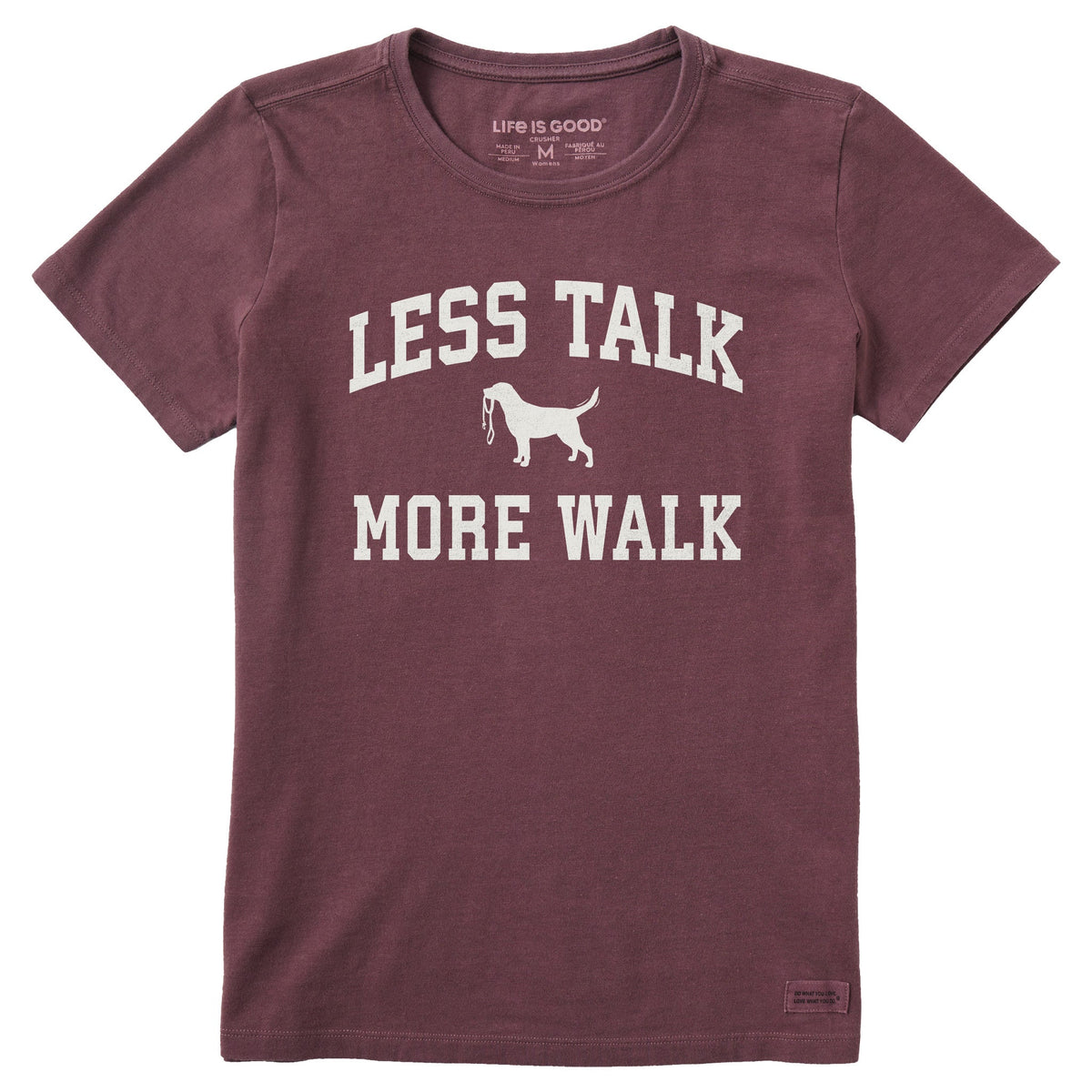 Women's Less Talk More Walk Arch Short Sleeve Crusher Tee