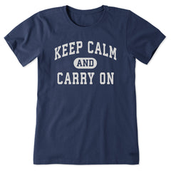 Women's Keep Calm Arch Short Sleeve Crusher Tee