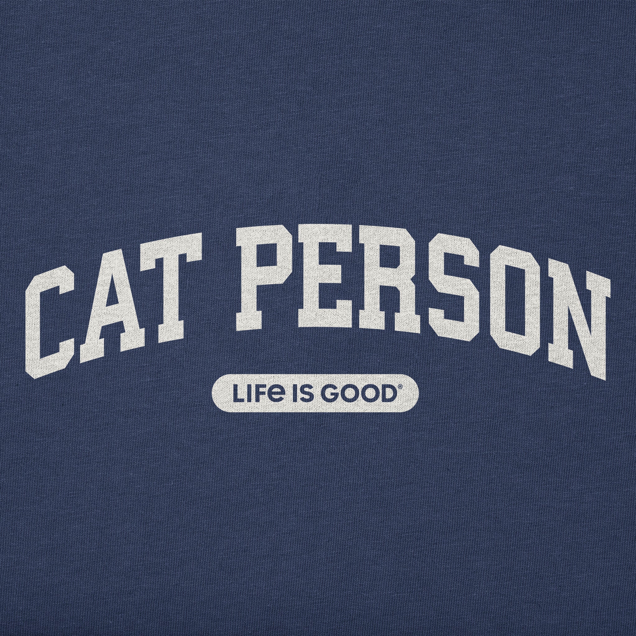 Kids A Cat Person Arch Short Sleeve Crusher Tee
