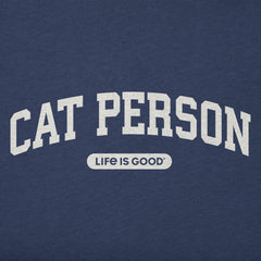 Kids A Cat Person Arch Short Sleeve Crusher Tee