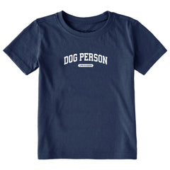 Toddler Dog Person Arch Short Sleeve Crusher Tee