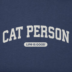 Men's A Cat Person Arch Simply True Fleece Hoodie