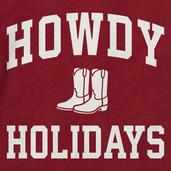 Men's Howdy Holidays Arch Long Sleeve Crusher Tee