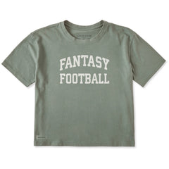 Women's Fantasy Football Arch Short Sleeve Crusher Boxy Tee