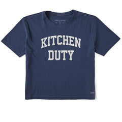 Women's Kitchen Duty Arch Short Sleeve Crusher Boxy Tee