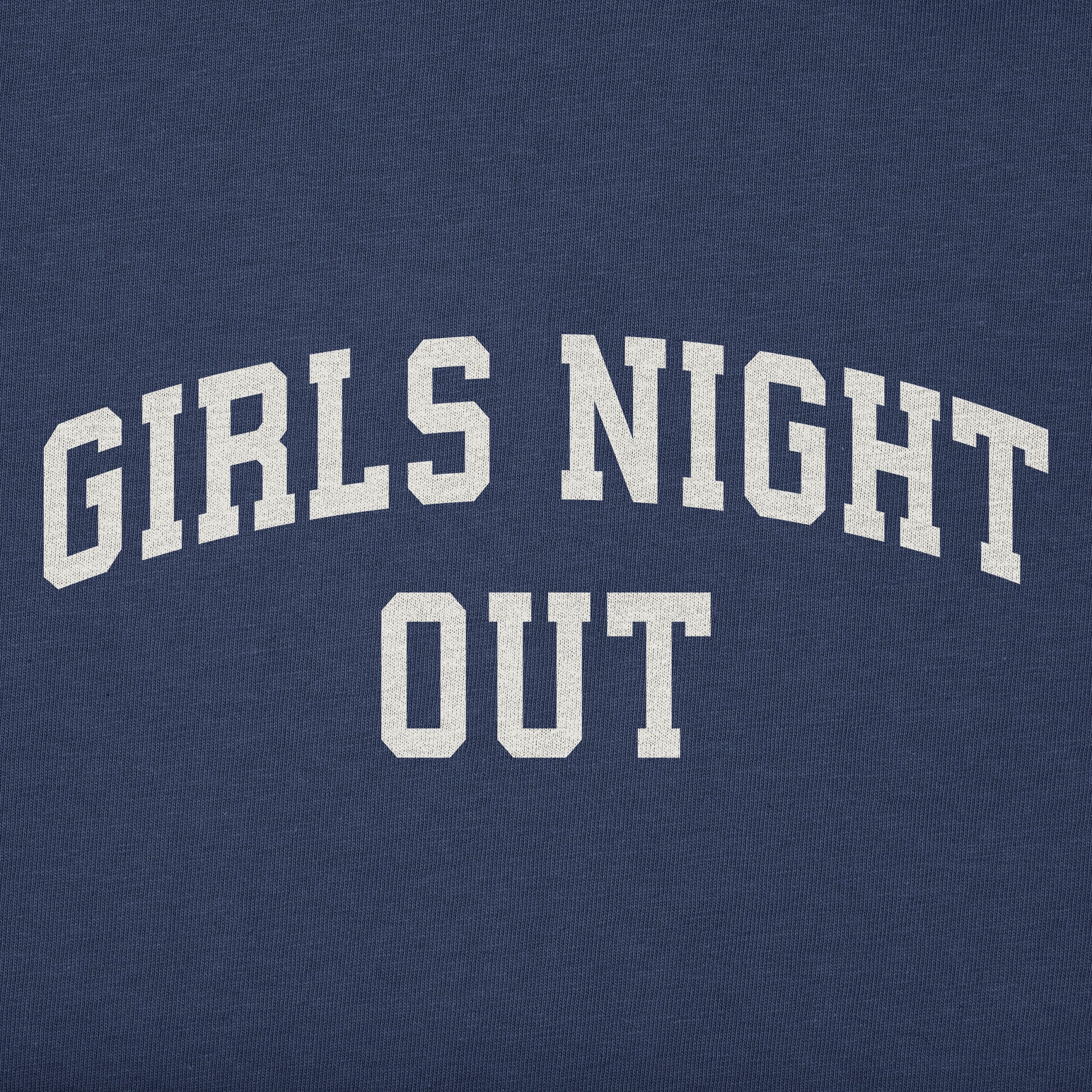 Women's Girls Night Out Arch Short Sleeve Crusher Boxy Tee