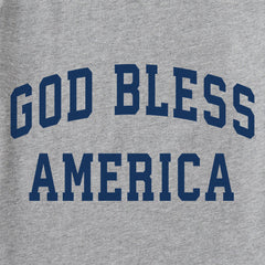 Women's God Bless America Arch Long Sleeve Crusher Tee