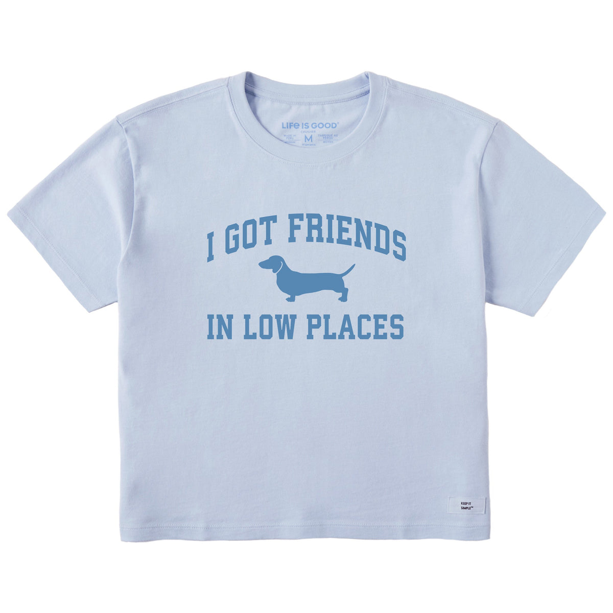 Women's I Got Friends Arch Short Sleeve Crusher Boxy Tee