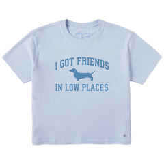 Women's I Got Friends Arch Short Sleeve Crusher Boxy Tee