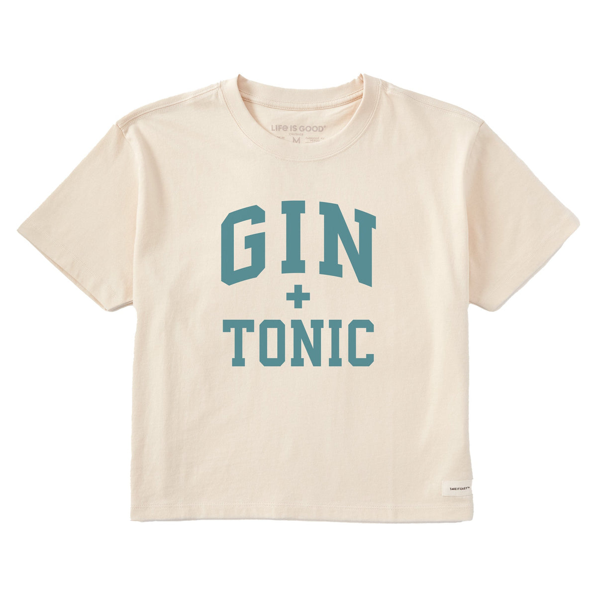 Women's Gin + Tonic Arch Short Sleeve Crusher Boxy Tee