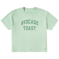 Women's Avocado Toast Arch Short Sleeve Crusher Boxy Tee